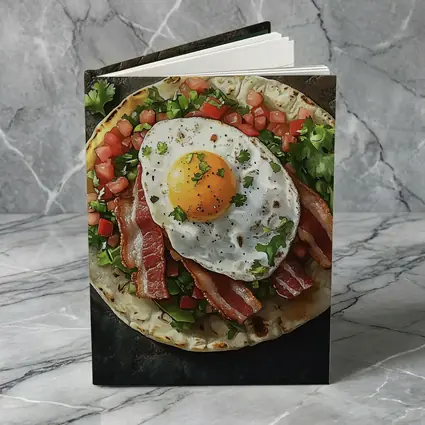 Breakfast Taco Bacon Egg Pico Dark