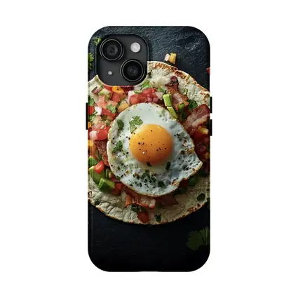 Breakfast Taco Fried Egg Dark Stone