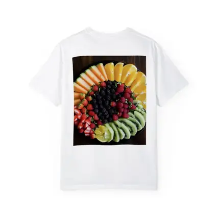 Fresh Fruit Platter on Dark Wood