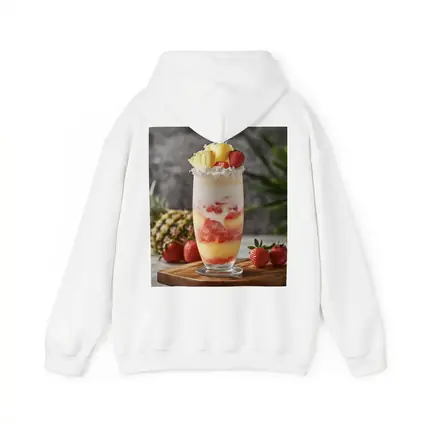Tropical Strawberry Pineapple Coconut Layered Drink