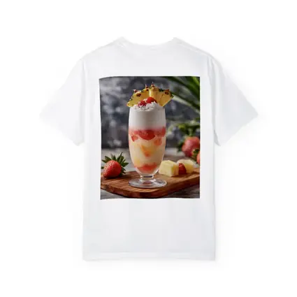 Strawberry Pineapple Tropical Fruit Drink Glass