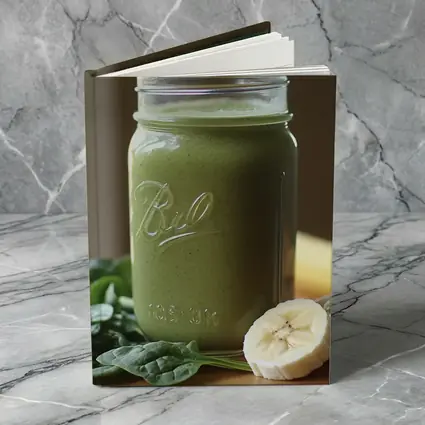 Green Smoothie Ball Jar Spinach Banana