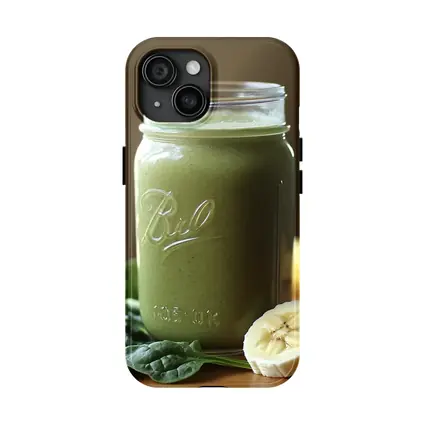 Green Smoothie Ball Jar Spinach Banana