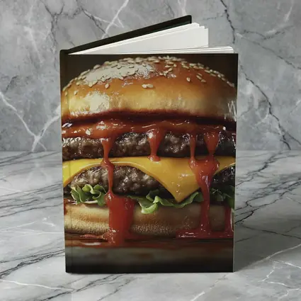 Double Cheeseburger With Ketchup Dark Background