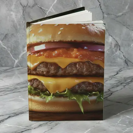 Double Cheeseburger With Lettuce Dark Background