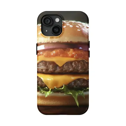 Double Cheeseburger With Lettuce Dark Background