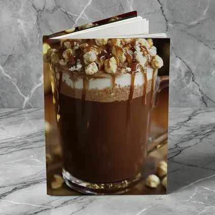 Hot Chocolate Caramel Popcorn Mug Warm Lights