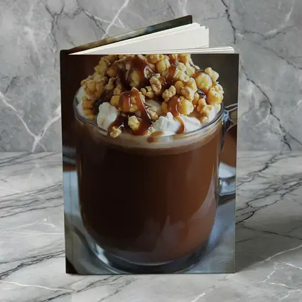 Hot Chocolate Caramel Popcorn Whipped Cream Mug