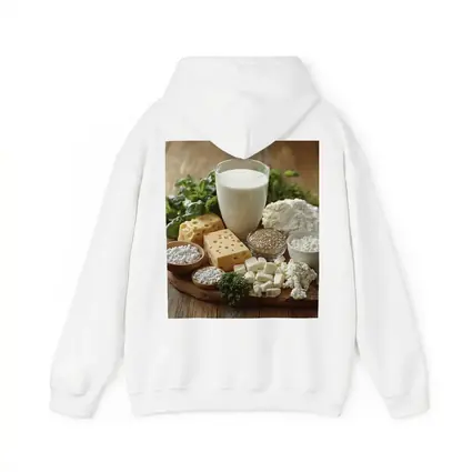 Dairy Products Spread on Rustic Wood