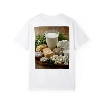 Dairy Products Spread on Rustic Wood