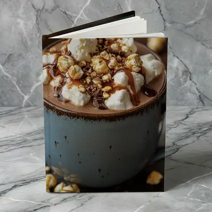 Hot Chocolate Marshmallow Caramel Popcorn Mug