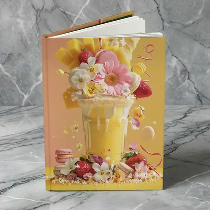 Mango Milkshake Flowers Macarons Strawberries Yellow