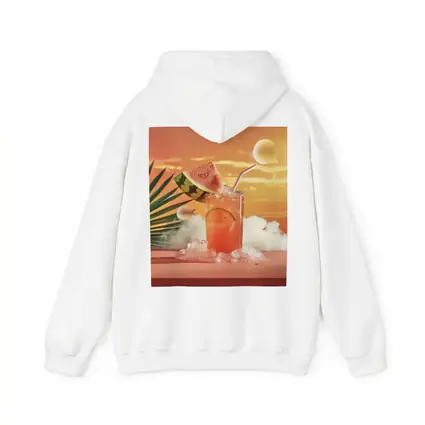 Watermelon Summer Cocktail Tropical Sunset Scene