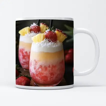 Frozen Strawberry Pineapple Coconut Tropical Drinks