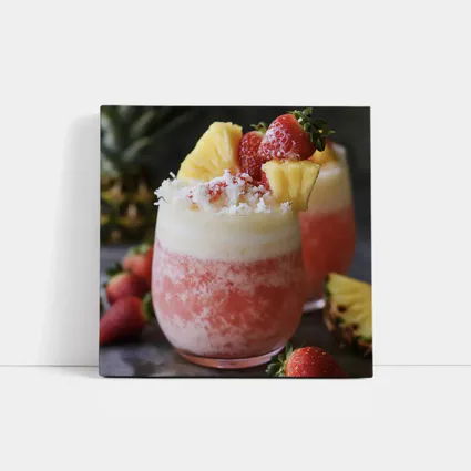 Strawberry Pineapple Frozen Cocktail Drink