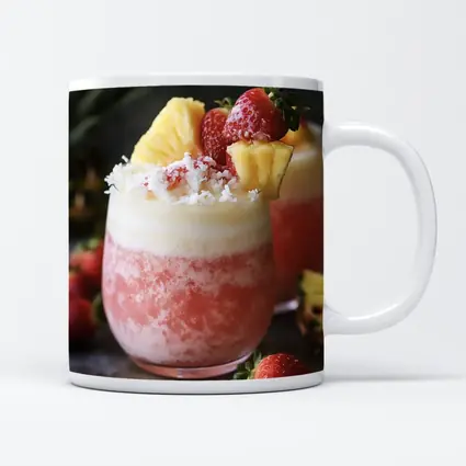 Strawberry Pineapple Frozen Cocktail Drink