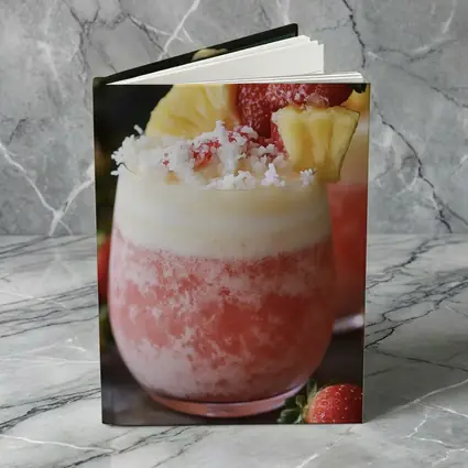 Strawberry Pineapple Frozen Cocktail Drink