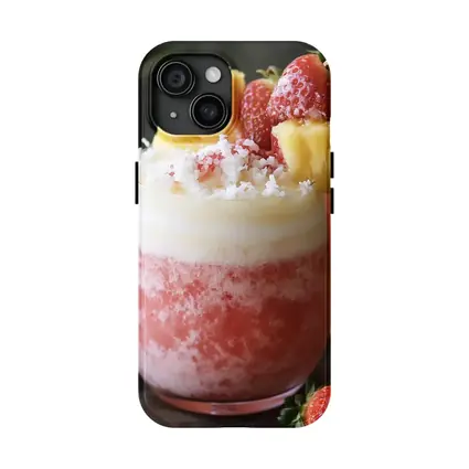 Strawberry Pineapple Frozen Cocktail Drink