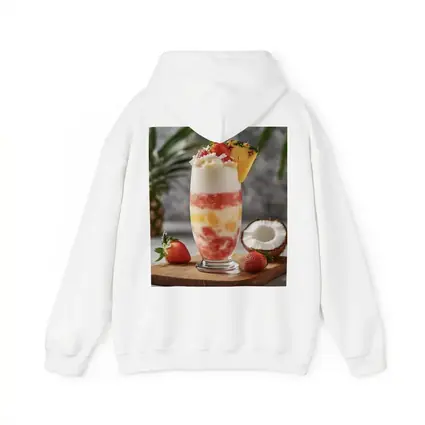 Tropical Strawberry Pineapple Coconut Layered Drink