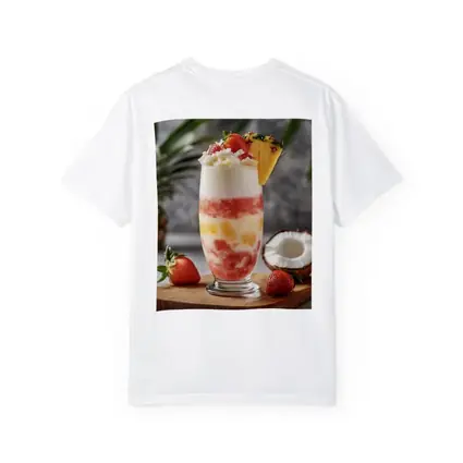 Tropical Strawberry Pineapple Coconut Layered Drink