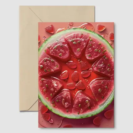 Watermelon Slices Gummy Candy Art