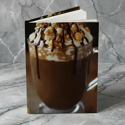 Hot Chocolate Caramel Popcorn Whipped Cream Mug