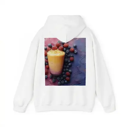 Berry Smoothie Glass on Colorful Painted Background