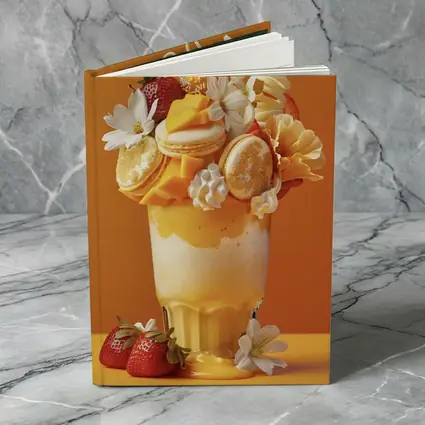 Mango Freakshake Dessert Orange Background