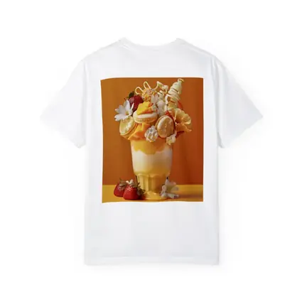 Mango Freakshake Dessert Orange Background