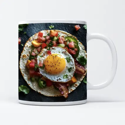 Breakfast Taco Fried Egg Pico de Gallo