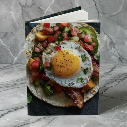 Breakfast Taco Fried Egg Pico de Gallo