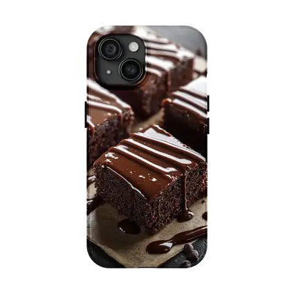 Chocolate Brownies With Glossy Ganache Drizzle