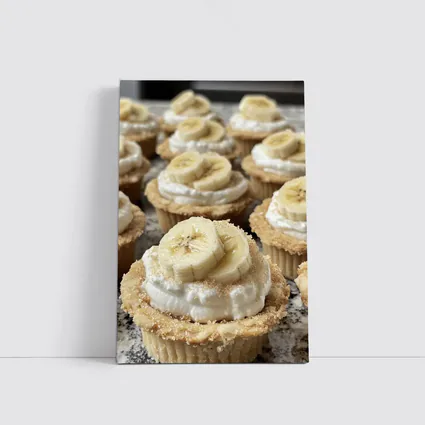 Banana Cream Cupcakes With Graham Cracker Crust