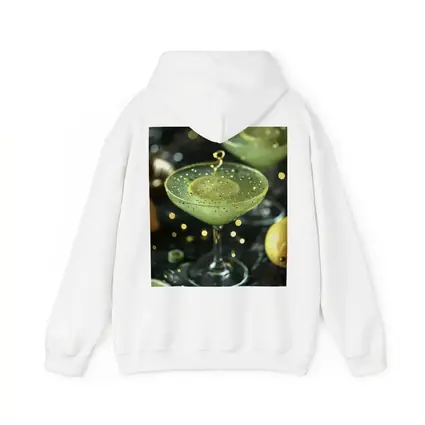 Green Cocktail Glass Gold Glitter Dark Background