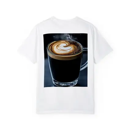 Steaming Latte Art Glass Cup Dark Background