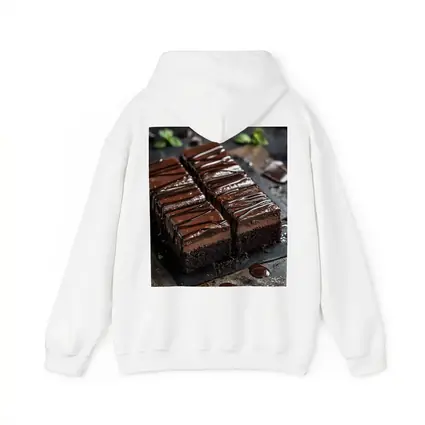 Dark Chocolate Brownie Slices On Slate