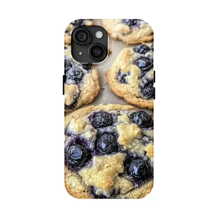 Fresh Blueberry Cookies on Baking Sheet
