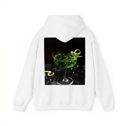 Green Cocktail Glass Dark Moody Background