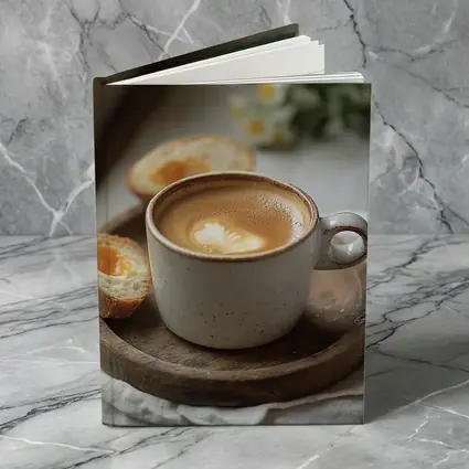 Latte Art Coffee Cup Morning Breakfast Scene