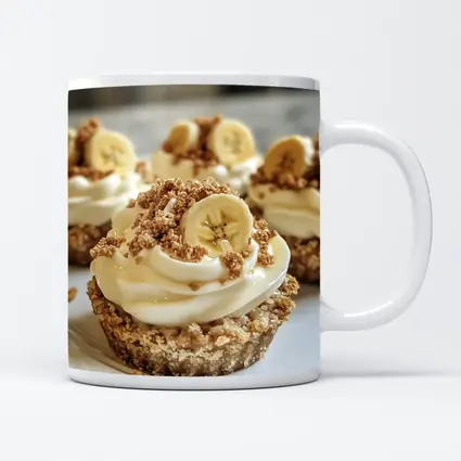 Banana Cream Cupcakes With Crumble Topping