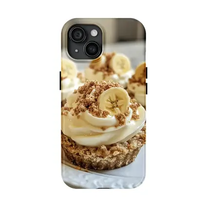 Banana Cream Cupcakes With Crumble Topping