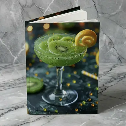 Kiwi Cocktail Green Drink Bokeh Lights