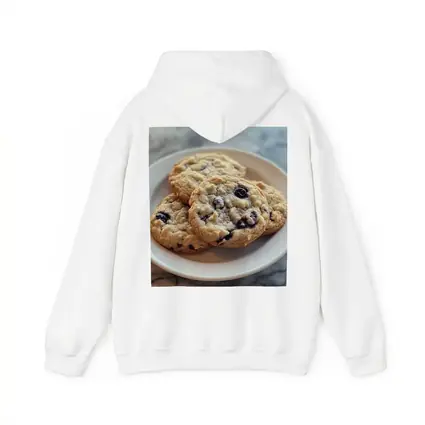 Blueberry Oatmeal Cookies On Marble Surface