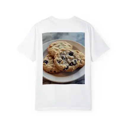 Blueberry Oatmeal Cookies On Marble Surface
