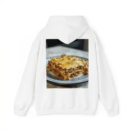 Meaty Lasagna Slice On Marble Table