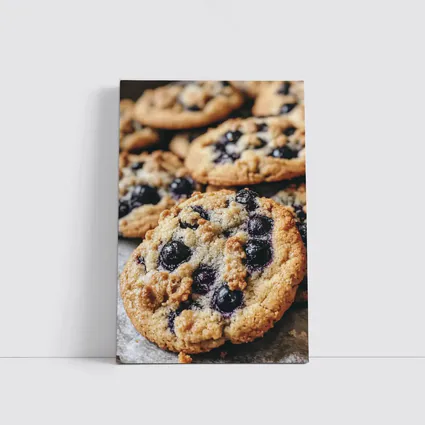 Blueberry Cookies Close Up Food Photography