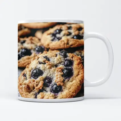 Blueberry Cookies Close Up Food Photography