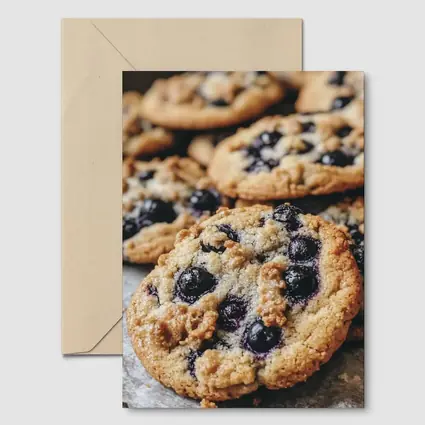 Blueberry Cookies Close Up Food Photography