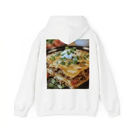 Beef Lasagna Slice Topped With Sour Cream