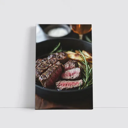 Seared Steak Cast Iron Pan Rosemary